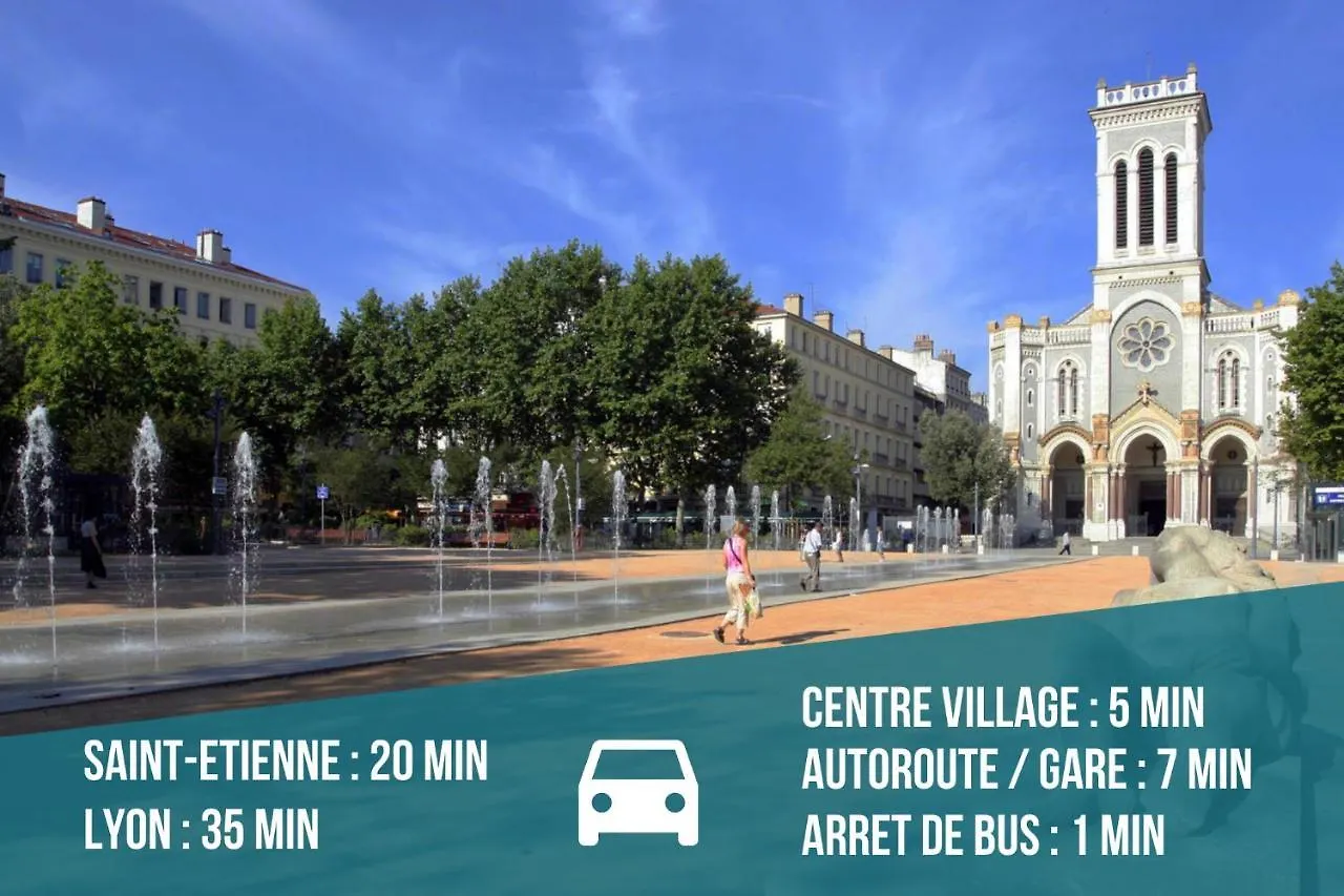 Kasa Home - Calme, Cosy, Wifi & Netflix Saint-Martin-la-Plaine Appartement
